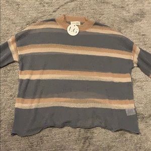 Make an offer Sheer striped sweater